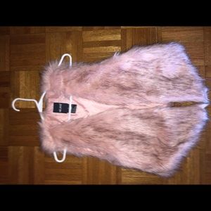 Pink Faux Fur Shell
